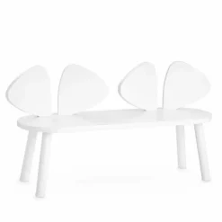 Banc en chêne Souris | Blanc