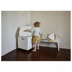 Banc en chêne Souris | Blanc