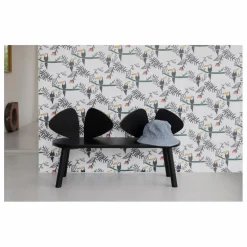 Banc en chêne Souris | Noir