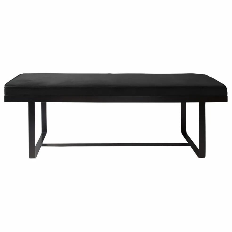 Banc en velours Gaspard | Noir