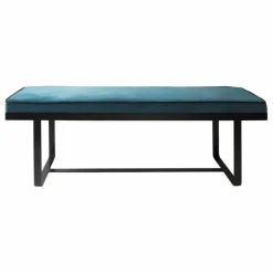 Banc en velours Gaspard | Bleu Sarah