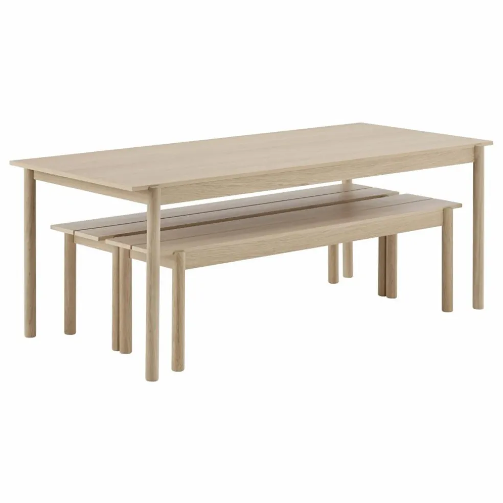 Banc Linear en chêne | Chêne