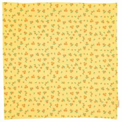 Bandana Fleuri Coton Bio | Jaune