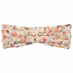 Bandeau Julie Fleuri Coton Bio | Crème