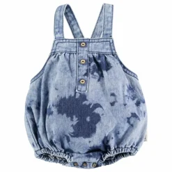 Barboteuse en Jean Tie & Dye | Bleu