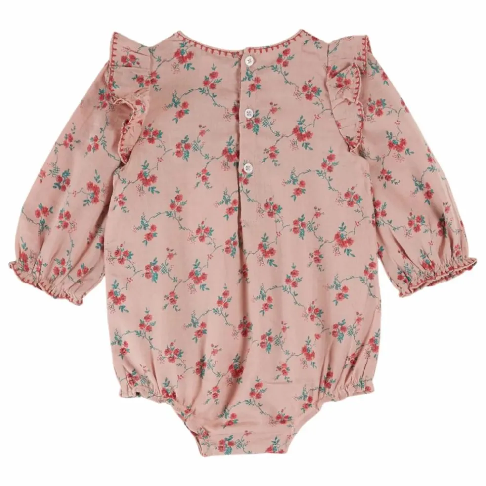 Barboteuse Fleurie | Rose