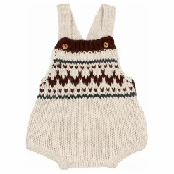 Barboteuse Folk Laine | Ecru