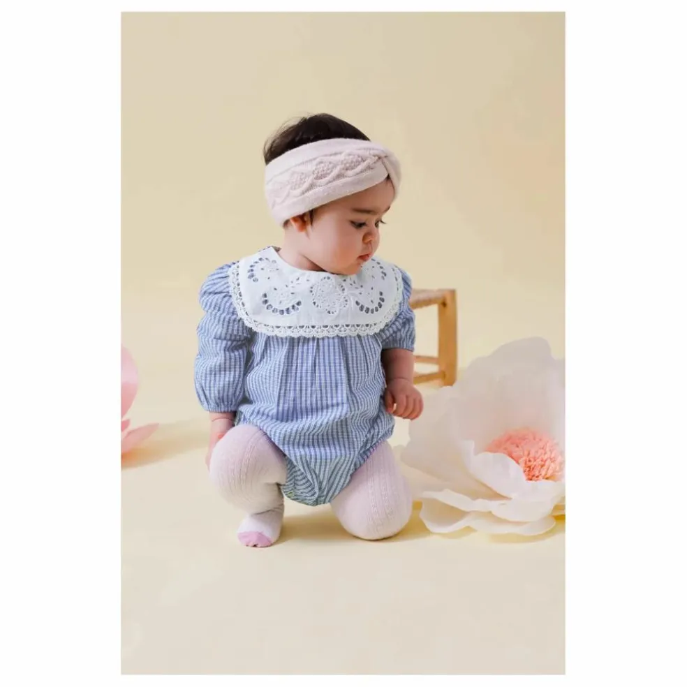 Barboteuse Ilaria Vichy | Bleu