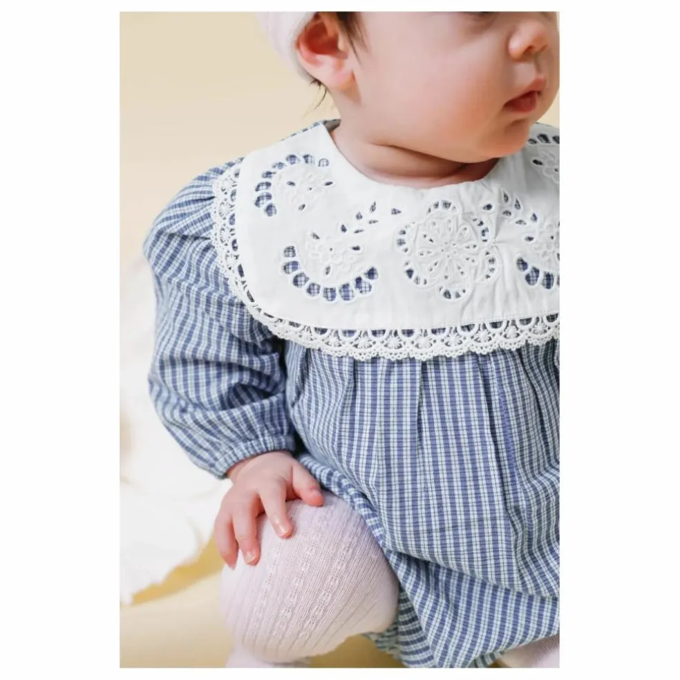 Barboteuse Ilaria Vichy | Bleu