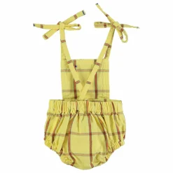 Barboteuse Tie Up | Jaune pâle