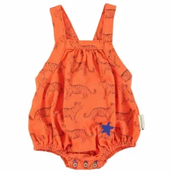 Barboteuse Tiger Coton Bio | Orange