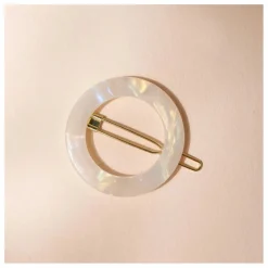 Barette ronde Nacre