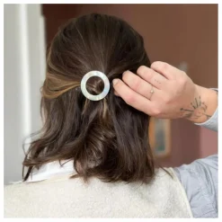 Barette ronde Nacre