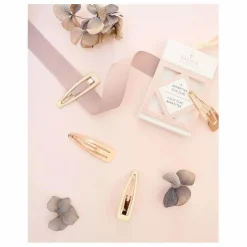 Barrette clic clac - Set de 4 | Doré
