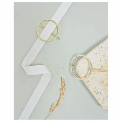 Barrette ronde Emma | Doré