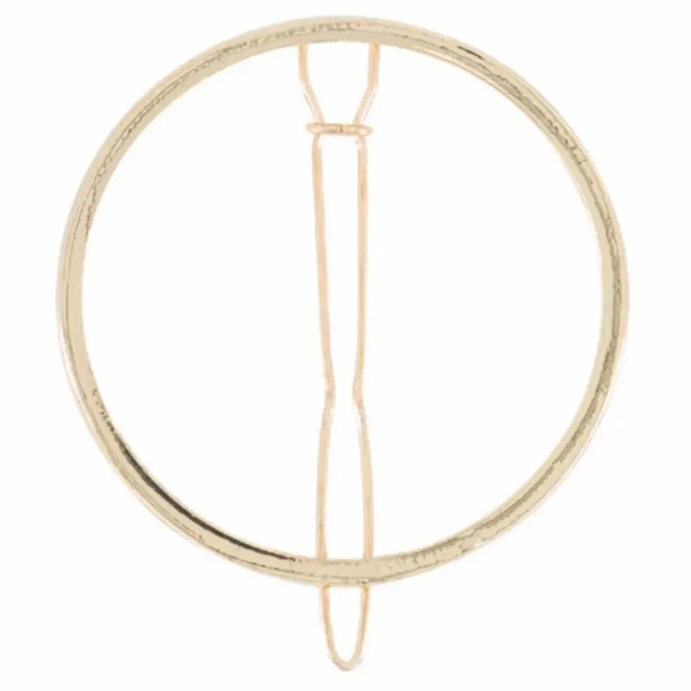 Barrette ronde Emma | Doré