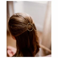Barrette ronde Emma | Doré