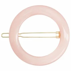 Barrette ronde Opaline | Rose