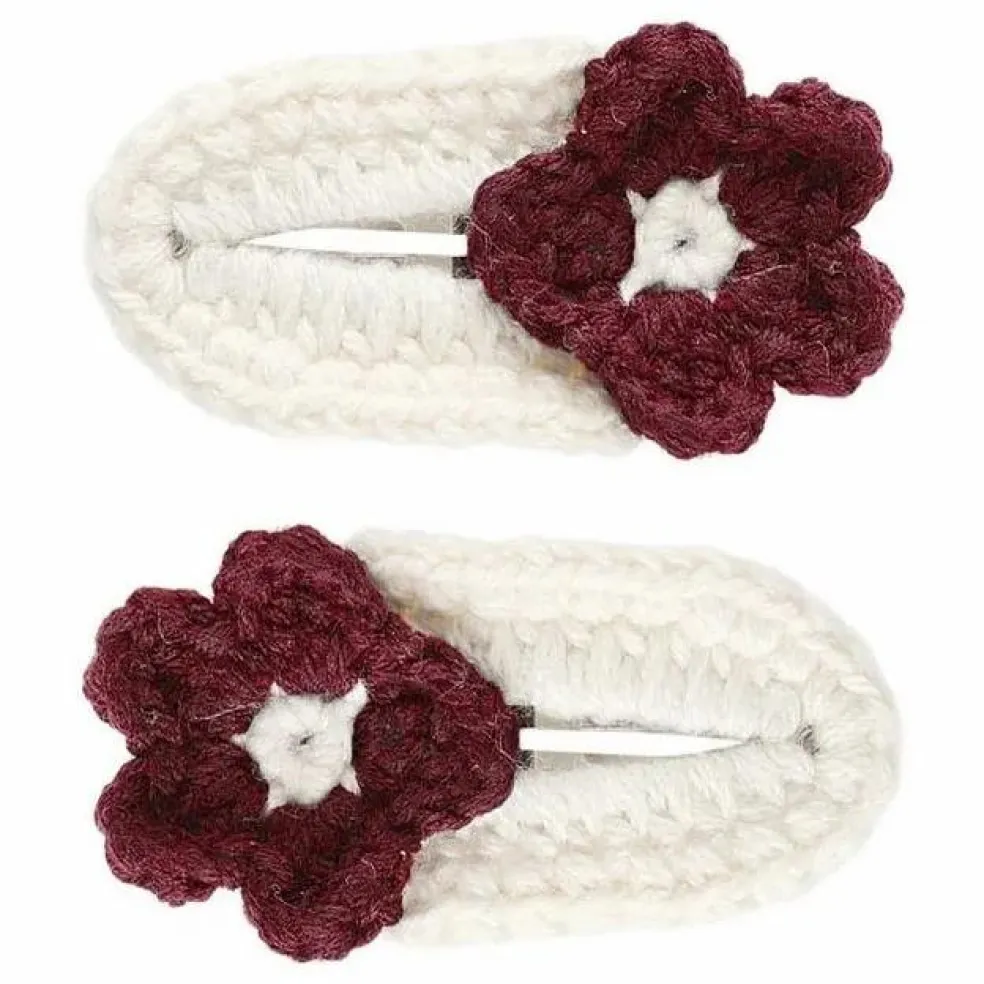 Barrettes Crochet | Bordeaux
