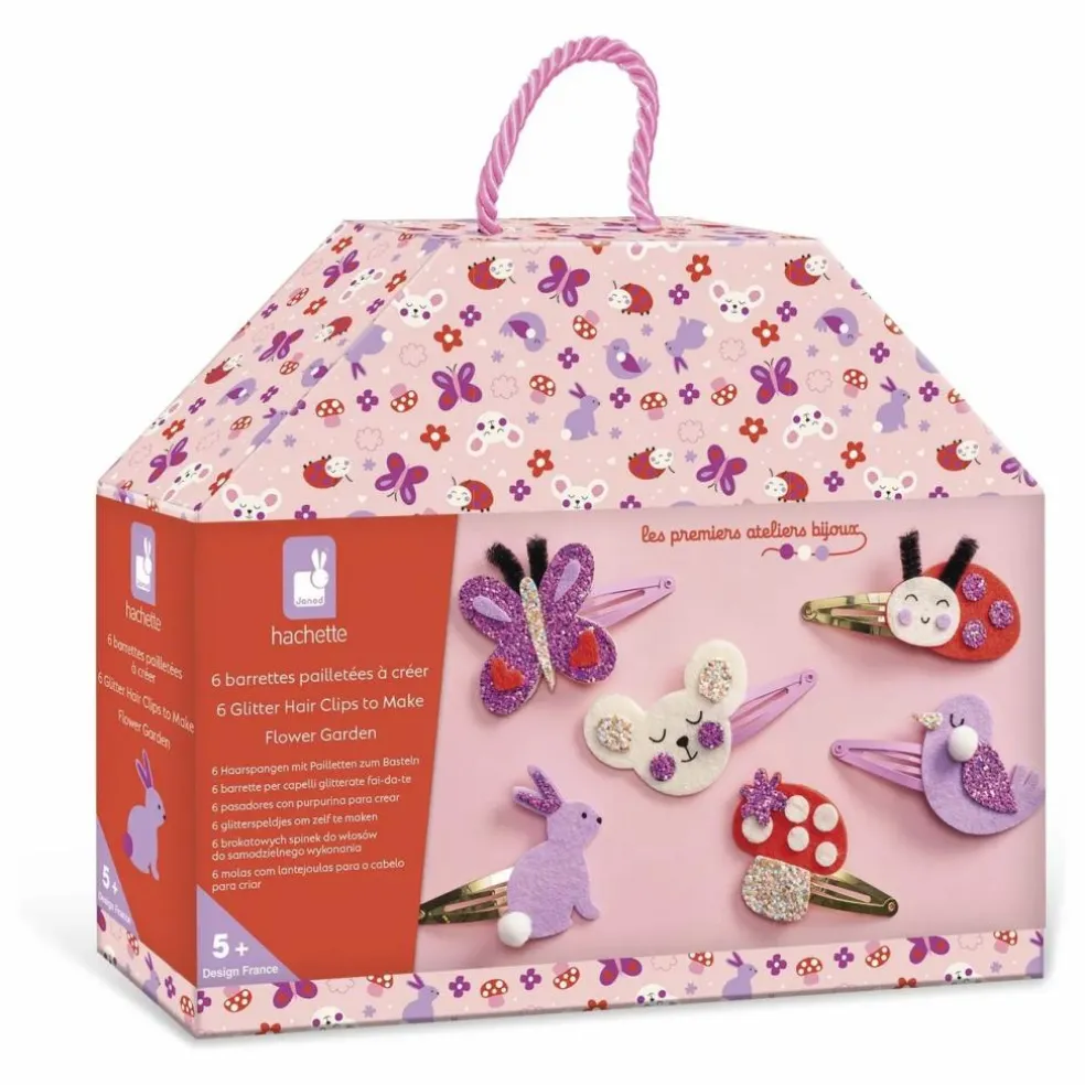 Barrettes Fleurs à créer - Janod x Hachette
