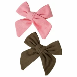 Barrettes Nœuds - Set de 2 | Rose