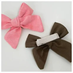 Barrettes Nœuds - Set de 2 | Rose