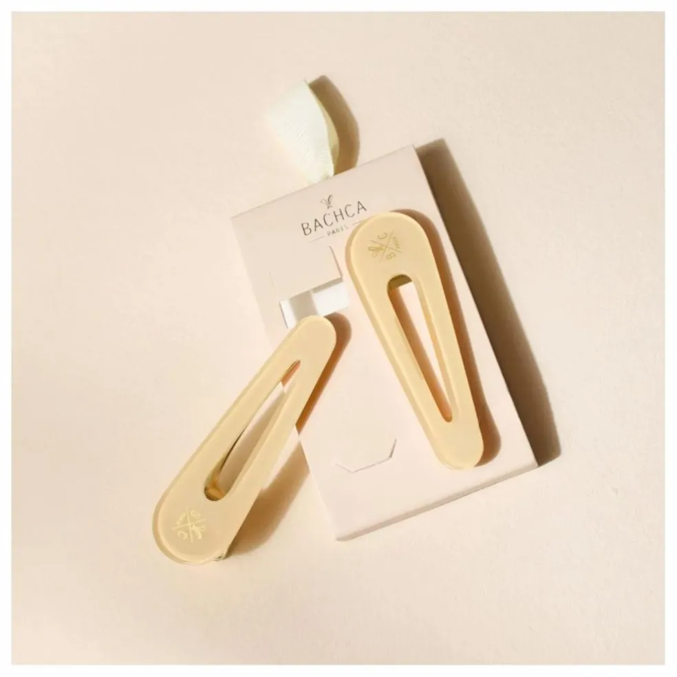 Barrettes Opaline - Set de 2 | Ivoire