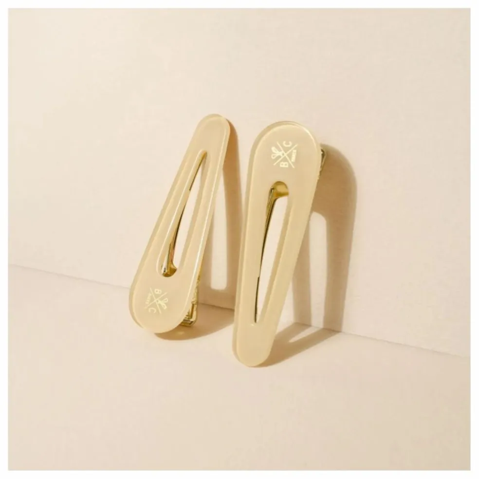 Barrettes Opaline - Set de 2 | Ivoire