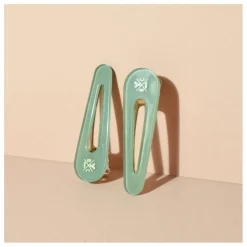 Barrettes Opaline - Set de 2 | Vert d'eau