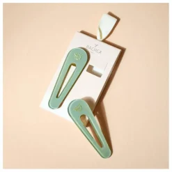 Barrettes Opaline - Set de 2 | Vert d'eau