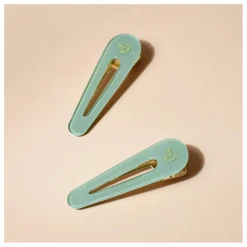 Barrettes Opaline - Set de 2 | Vert d'eau