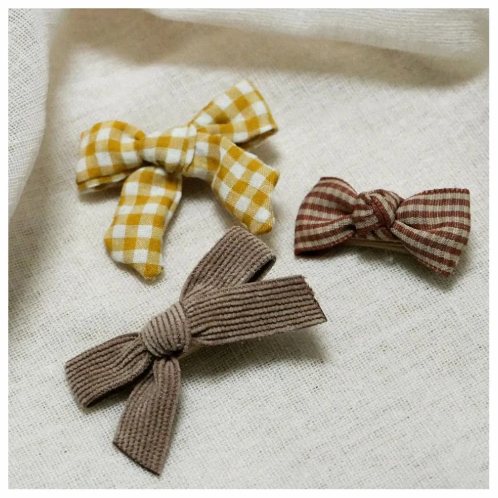 Barrettes Vichy - Set de 3