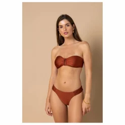 Bas de Maillot Echancré Lena | Terracotta