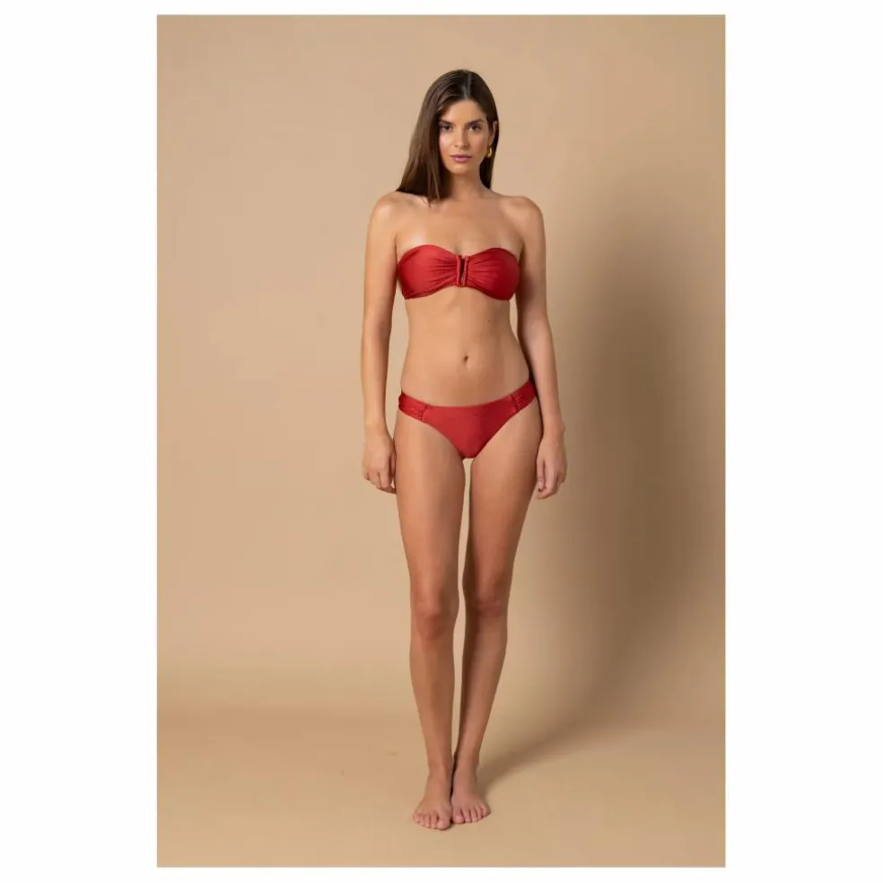 Bas de Maillot Echancré Lena | Bois de rose