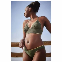Bas de Maillot Georgia Métallisé | Vert kaki