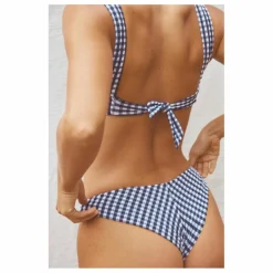 Bas de Maillot Le Canon Vichy | Bleu marine