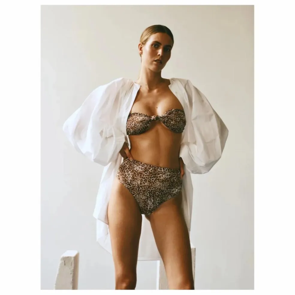 Bas de Maillot Le Taille Haute | Léopard