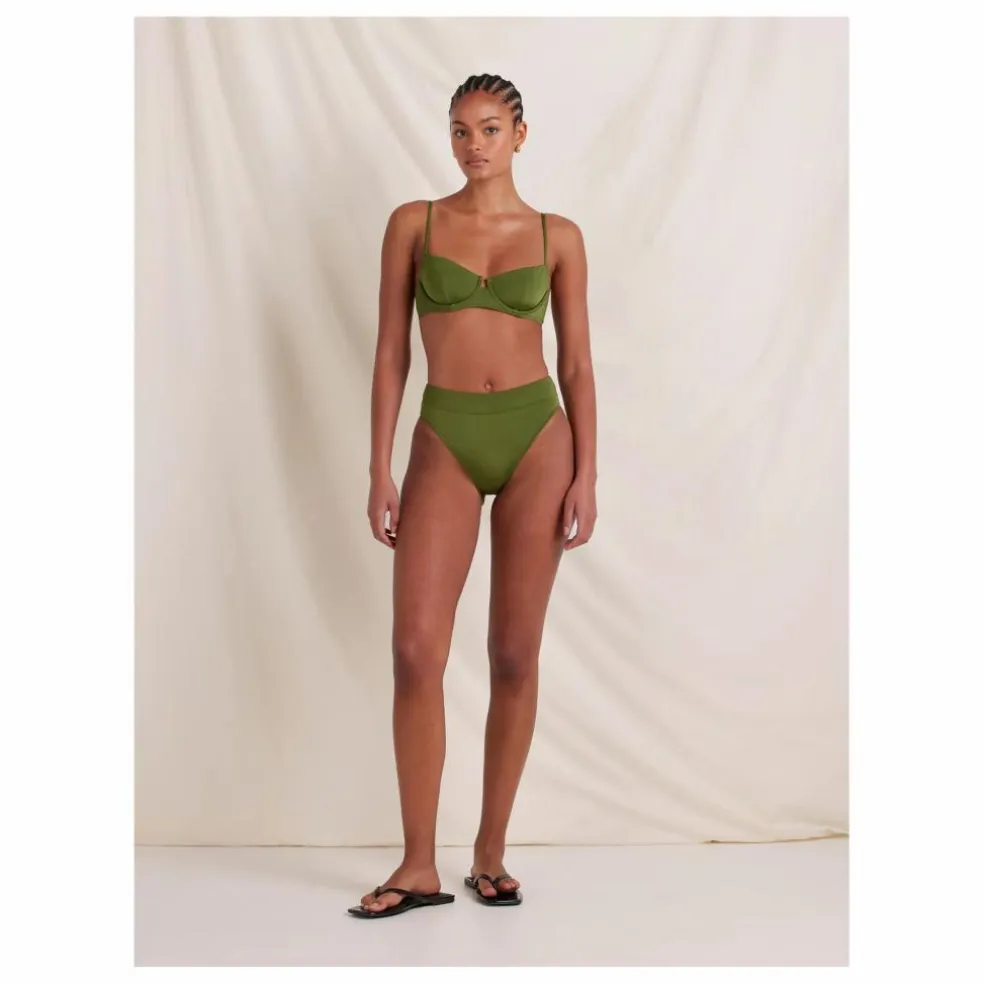 Bas de Maillot Olivine Fibres Recyclées | Olive