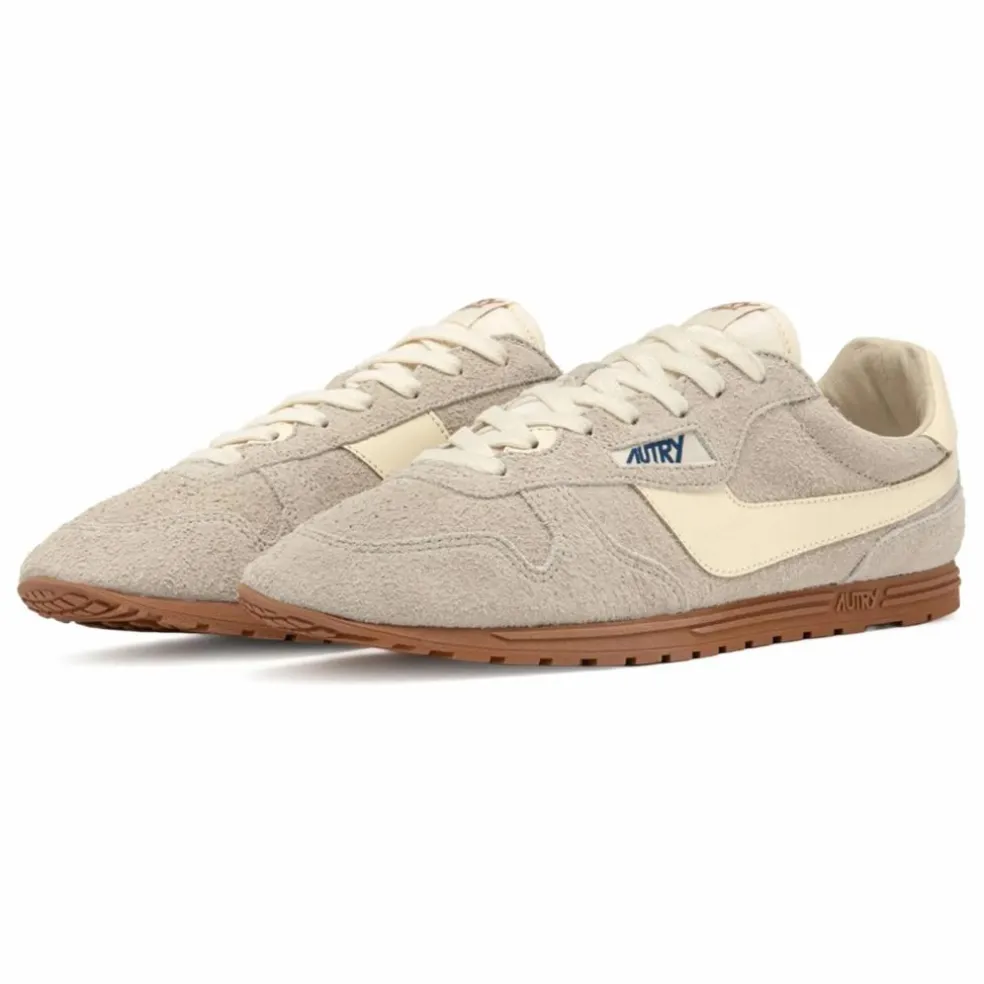 Basket Windspin Low Bicolore Suède et Cuir | Gris clair