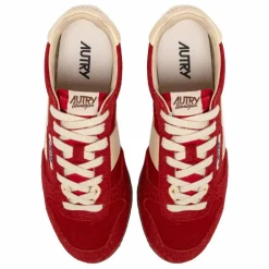 Basket Windspin Low Bicolore Suède et Cuir | Rouge