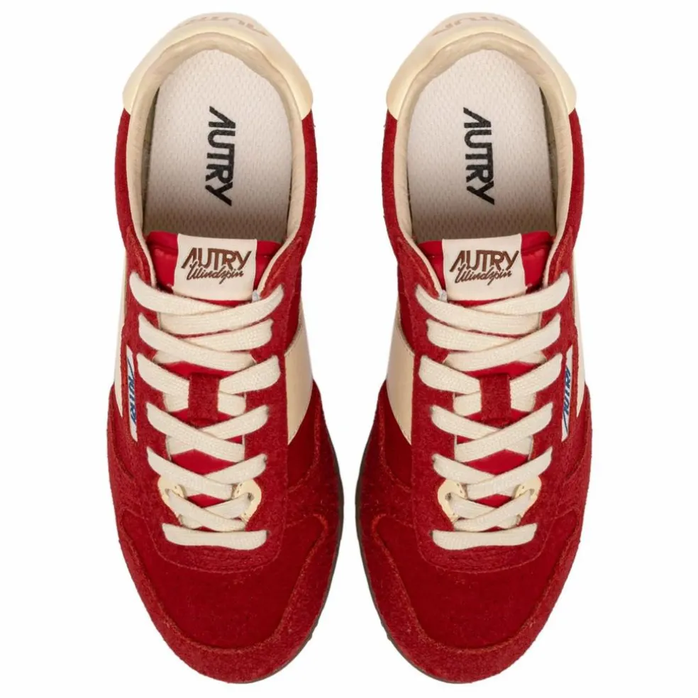 Basket Windspin Low Bicolore Suède et Cuir | Rouge