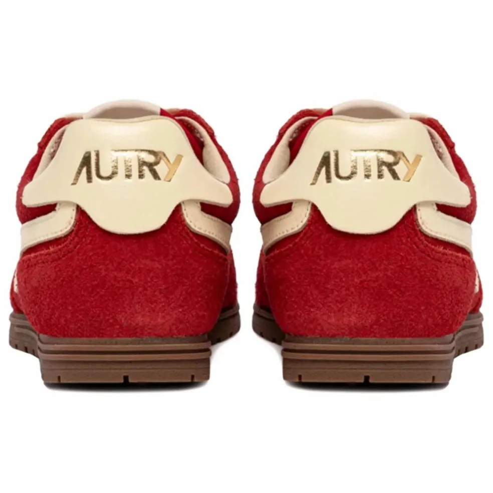Basket Windspin Low Bicolore Suède et Cuir | Rouge