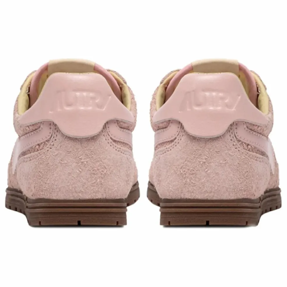 Basket Windspin Low Suède et Cuir | Rose poudré
