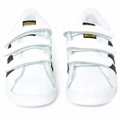 Baskets 3 Scratchs Superstar | Blanc