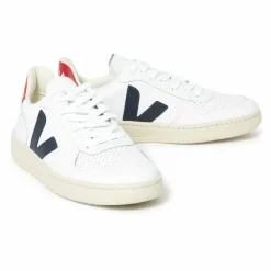 Baskets Cuir V-10 | Bleu marine