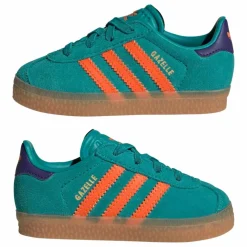 Baskets Gazelle Lacets Elastiqués | Vert