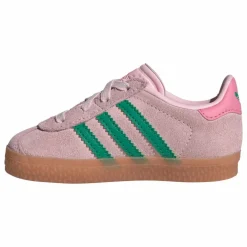 Baskets Gazelle Lacets Elastiqués | Rose pâle