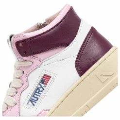 Baskets Kids Medalist Mid Cuir Bicolore | Rose