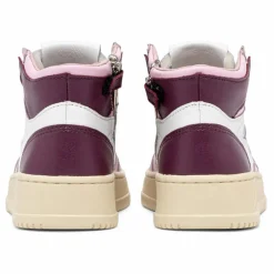 Baskets Kids Medalist Mid Cuir Bicolore | Rose