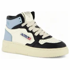 Baskets Kids Medalist Mid Cuir Bicolore | Bleu